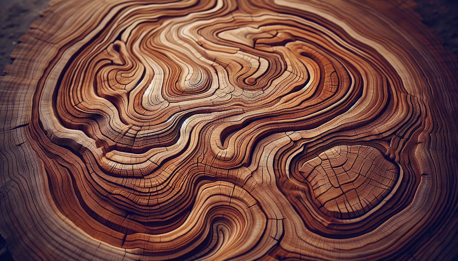 a close up of wood grain