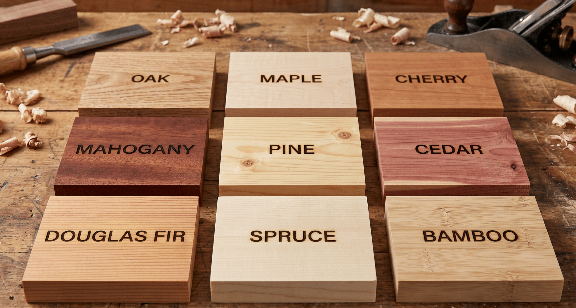 Best wood for beginner woodworking projects — wood species comparison guide